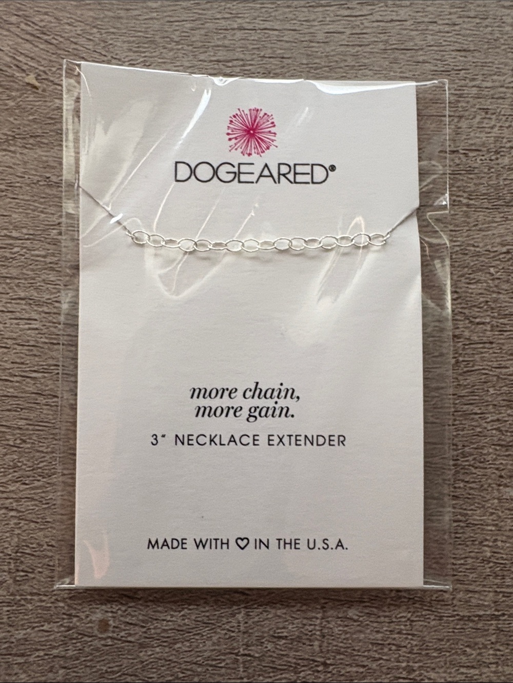 Dogeared Silver 3” chain extender
